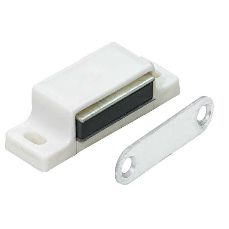 Lot de 10 Loqueteaux Magnétiques Plastique Hettich L.14.5 X L.45.3 Mm