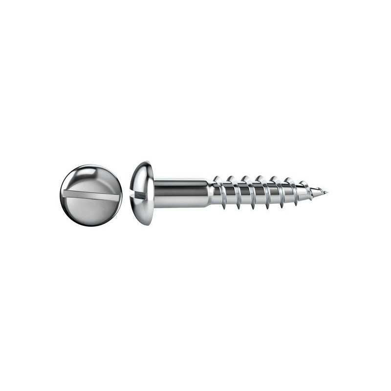 Lot de 40 Vis Acier Tête Ronde Standers Diam.4 Mm X L.16 Mm