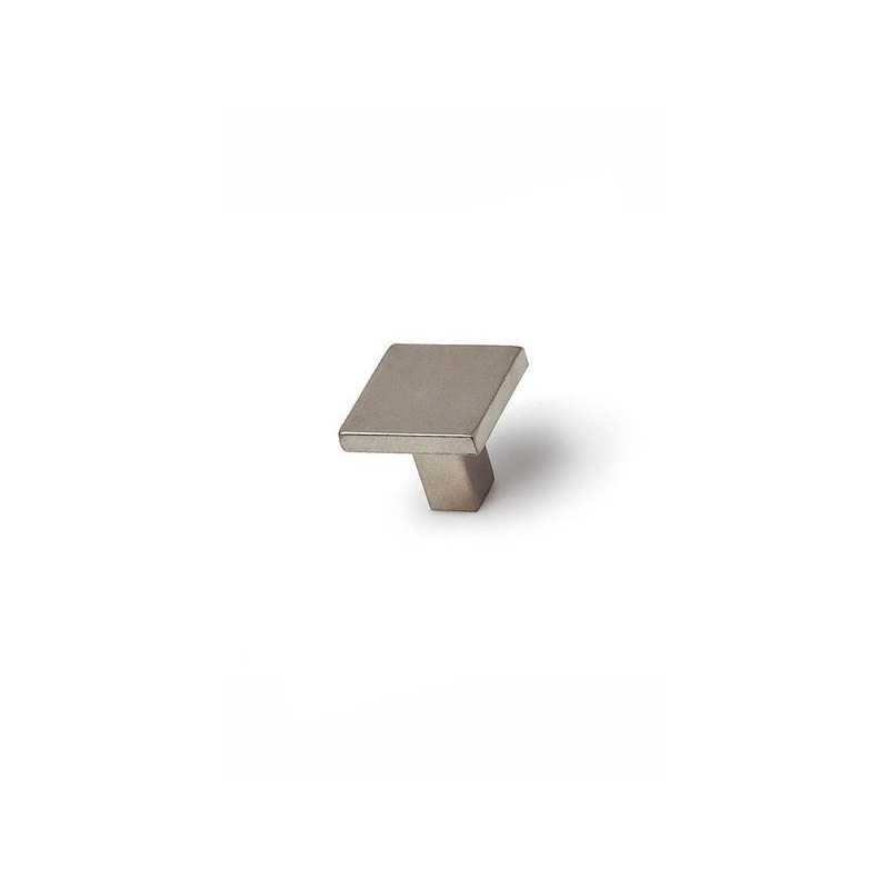 Lot de 4 Boutons De Meuble Carré Zamak Mat H.28 X L.30 X P.30 Mm