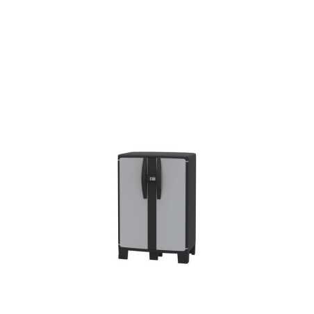 Armoire Basse Résine 1 Étagère Spaceo L.65 X H.93 X P.39 Cm