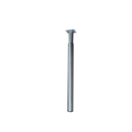 Pied de plan de travail cylindrique réglable Inox brosséGris de 70 à 110 cm