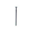 Pied de plan de travail cylindrique réglable Inox brosséGris de 70 à 110 cm