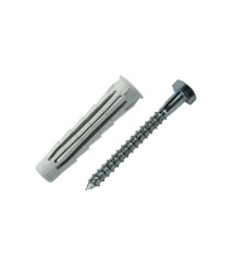 Lot de 10 Chevilles Et Tirefonds Spit Diam.12 Mm X L.60 Mm