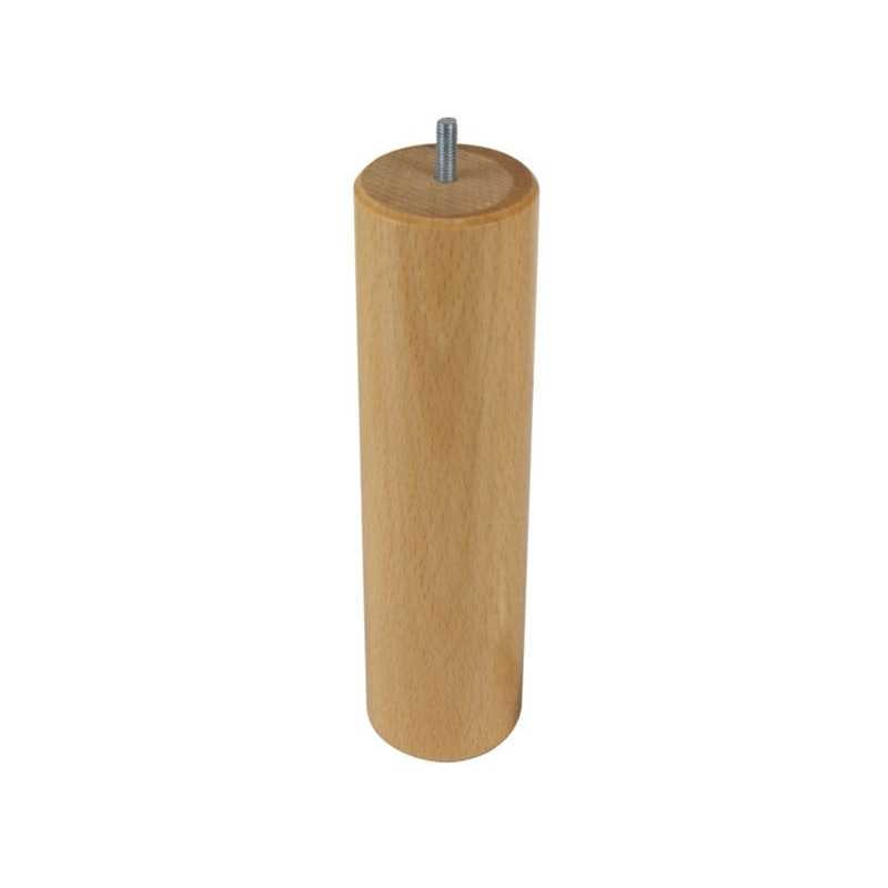 Pied De Lit - Sommier Cylindrique Fixe HÃ?Âªtre Vernis Blanc 25 Cm