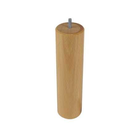 Pied De Lit - Sommier Cylindrique Fixe HÃ?Âªtre Vernis Blanc 25 Cm
