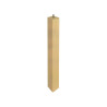 Pied de table Basse Carré Fixe HÃªtre Brut Blanc - Beige - Naturels 36 Cm