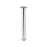 Pied Lit - Sommier Cylindrique Réglable Aluminium Brossé Gris