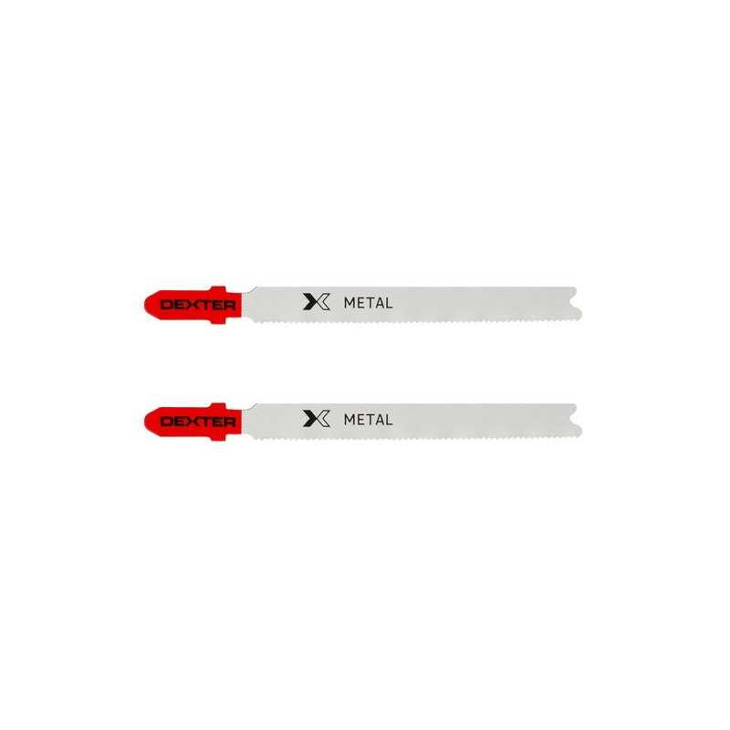 Lot de 2 lames pour métal coupe droite 1-3 Mm