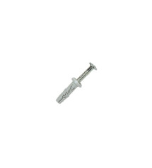 Lot de 100 chevilles et vis Ã  frapper nylon Spit diam. 6 x L. 30 mm