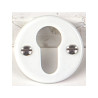 2 Rosaces De Fonction D1 Inspire Porcelaine De Limoges Mat Trou De Cylindre