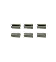 Lot de 6 Fourreaux Acier ZinguÃ© L.2 X L.0.7