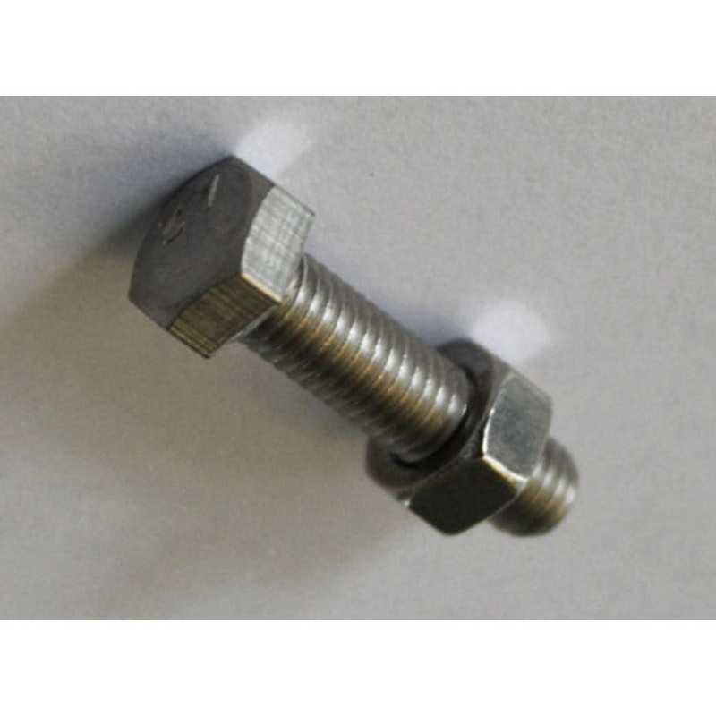 Lot de 8 Boulons tête 6 Pans Inox L.40.0 X Diam.6 Mm Standers