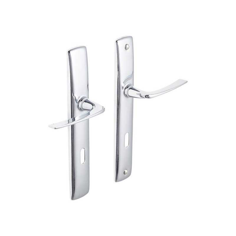 2 2 poignées de porte Acier Trou De Clé Inspire Acier Entraxe 195 Mm