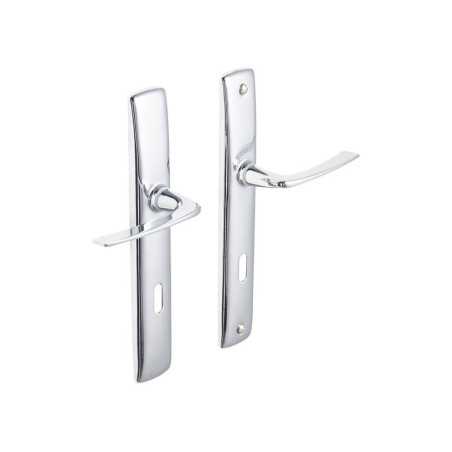 2 2 poignées de porte Acier Trou De Clé Inspire Acier Entraxe 195 Mm