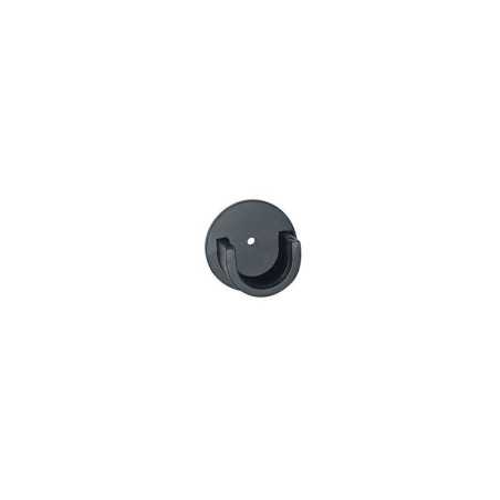 Lot de 2 naissances de tringle à rideau 28 Mm noir clair