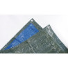Bâche de protection en pe rectangulaire 400 x 500 cm bleu