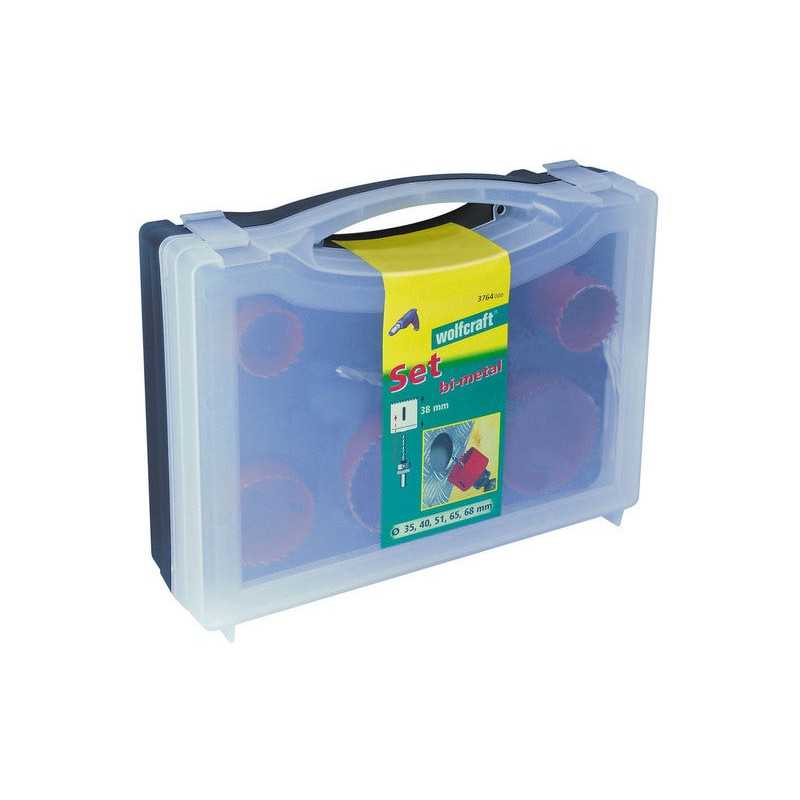 Coffret Trépans Electricité Et Plomberie Multimatériau Diam.68 Mm Wolfcraft