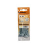 Lot de 12 Boulons Tête Autofraisée Plate Acier Zingué L.50 X Diam.4 Mm Standers