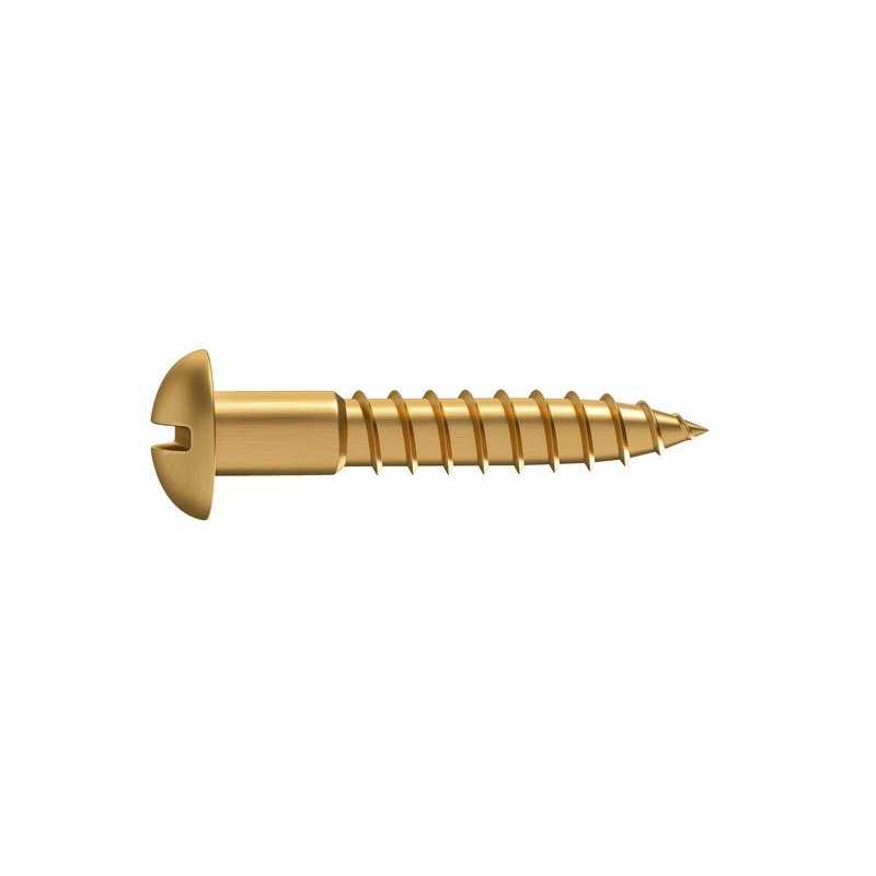 Lot de 15 Vis Laiton tête Ronde Standers Diam.4 Mm X L.25 Mm