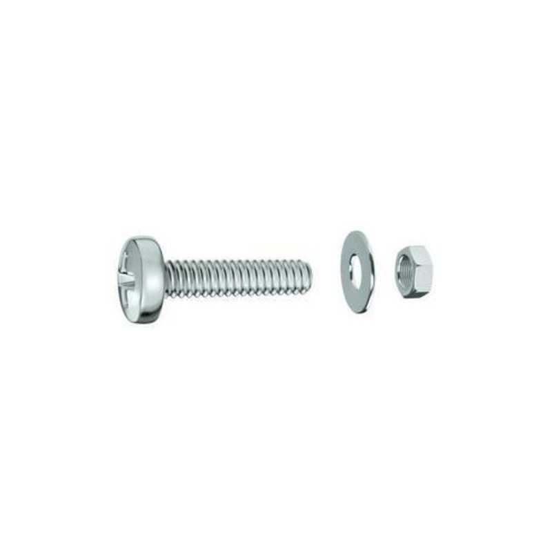 Lot de 20 Boulons Tête Cylindrique Acier Zingué L.15 Standers