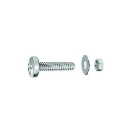 Lot de 20 Boulons Tête Cylindrique Acier Zingué L.15 Standers