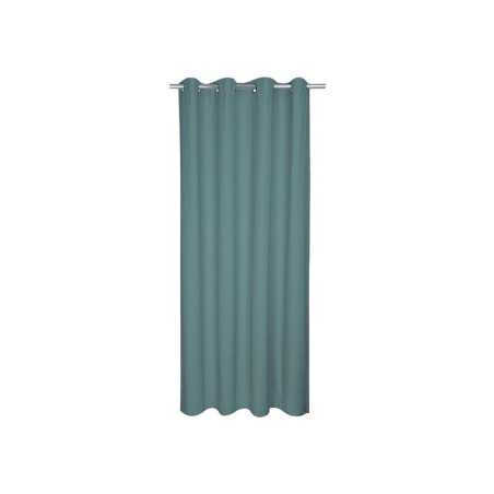 Rideau tamisant coton biologique Leya bleu l.140 x H.280 cm -  - meilleure qualité