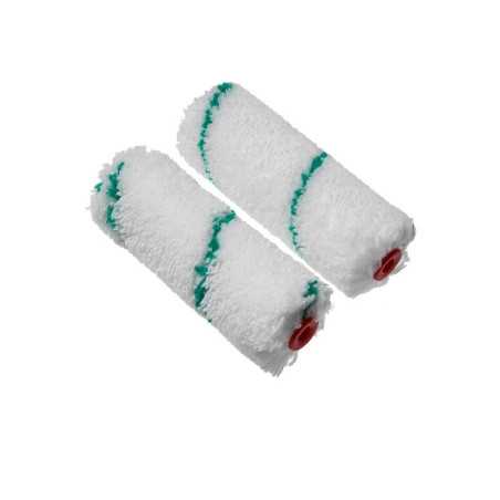 Lot de 2 mini manchons peinture pour mur et plafond avec reliefs L.120 Mm -  - meilleure qualité