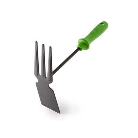 AUSONIA Binette Bidente Carrée Forgée 600g – Sans Manche Outil Jardin Carré Robuste
