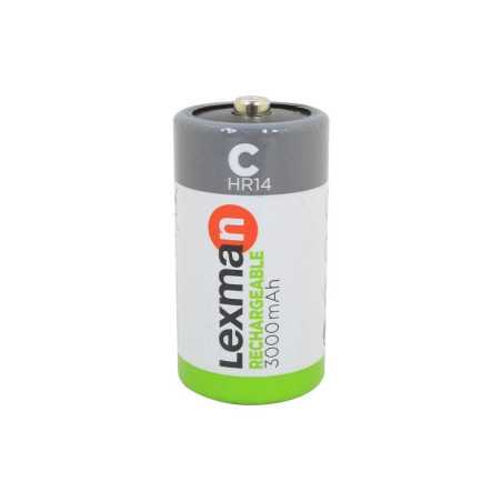 Lot de 2 Piles Rechargeable Hr-14 3000 Mah Lexman