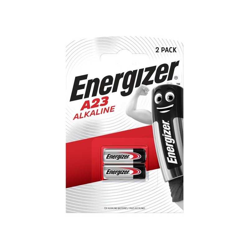 Lot de 2 Minipiles Alcaline A23-Mn21-V23Ga 12 V Energizer