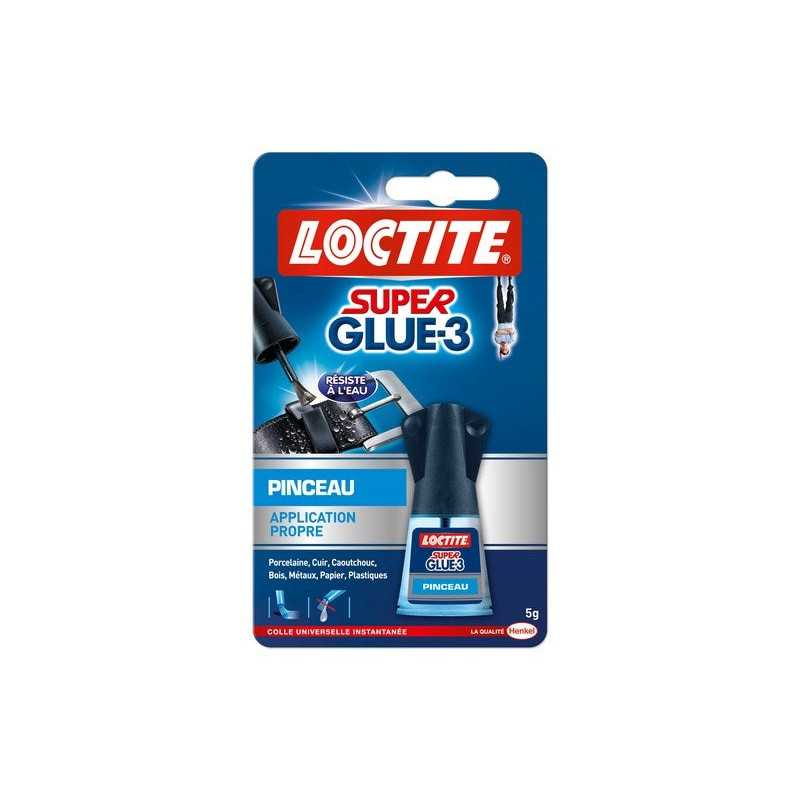 Colle Glue Liquide Super Glue 3 Pinceau Loctite