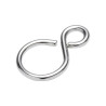 Lot de 4 Esses Inégales Ouvertes Laiton Chromé Standers L.25.5 X L.9.5 X Ep.2Mm