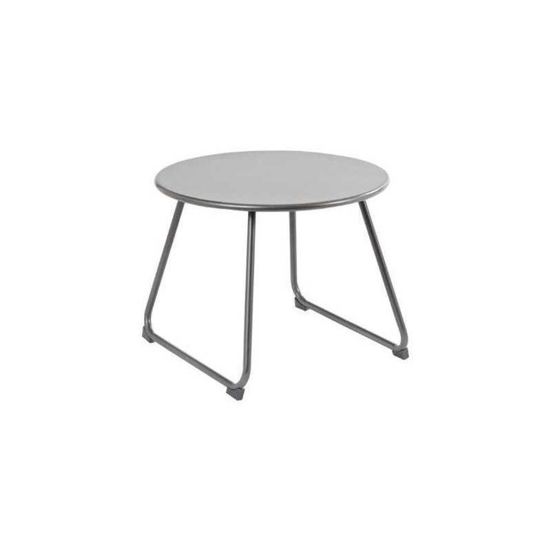 Table de jardin basse NATERIAL Timea rond naturel