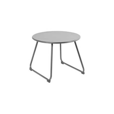 Table de jardin basse NATERIAL Timea rond naturel