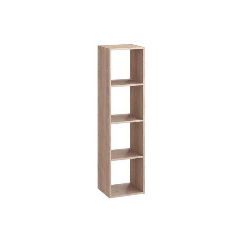 Etagère cube décoratif SPACEO KUB chêne H. 139.3 x L. 36 x P. 31 cm