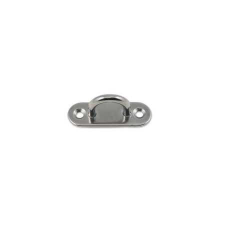 Lot de 2 Platines Avec Anneau Inox L.80 X L.35 Mm