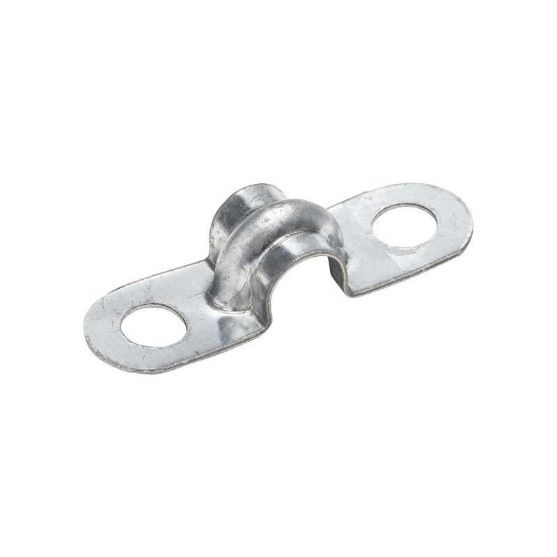 Lot de 10 Pattes De Fixation Acier ZinguÃ© Standers Diam.6 X L.32 X L.10 Mm
