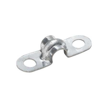 Lot de 10 Pattes De Fixation Acier ZinguÃ© Standers Diam.6 X L.32 X L.10 Mm