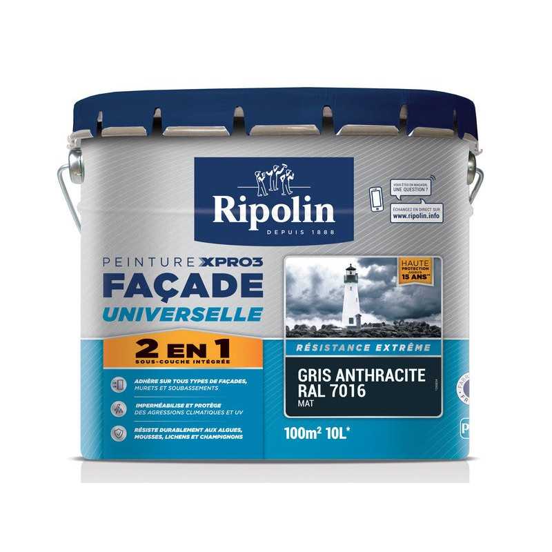 PEINTURE XPRO3 FACADE GRIS 10L -70%*