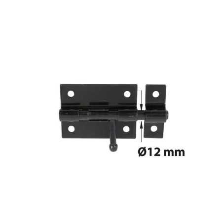 Verrou à levier verrou de Box + gauche Diamètre 12 Mm Afbat Acier Peint Noir