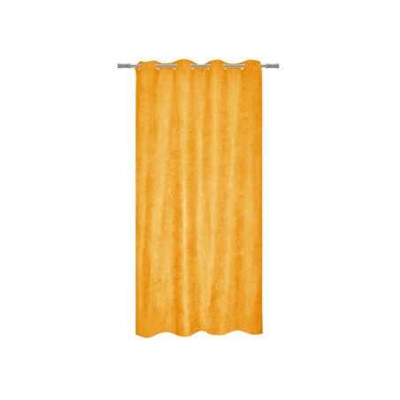 Rideau tamisant Newmanchester suédine jaune l.140 x H.280 cm -  - meilleure qualité