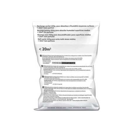 Recharge Sac Pour Absorbeur DHumidité 20 M² 450G