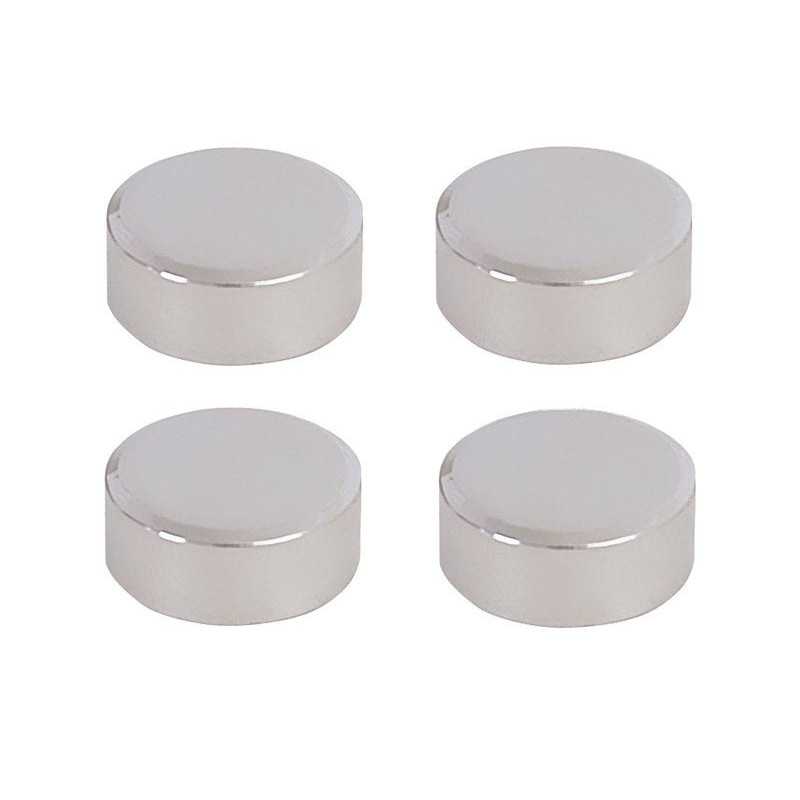 Jeu de 4 fixations miroirs rondes chromées -  - meilleure qualité