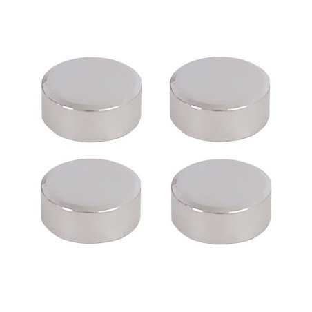 Jeu de 4 fixations miroirs rondes chromées -  - meilleure qualité
