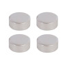 Jeu de 4 fixations miroirs rondes chromées -  - meilleure qualité