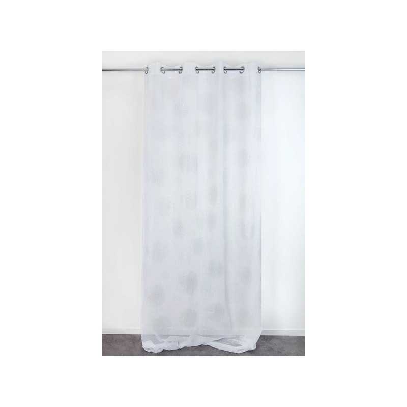 Voilage transparent blanc L. 140 x H. 240 cm -  - meilleure qualité