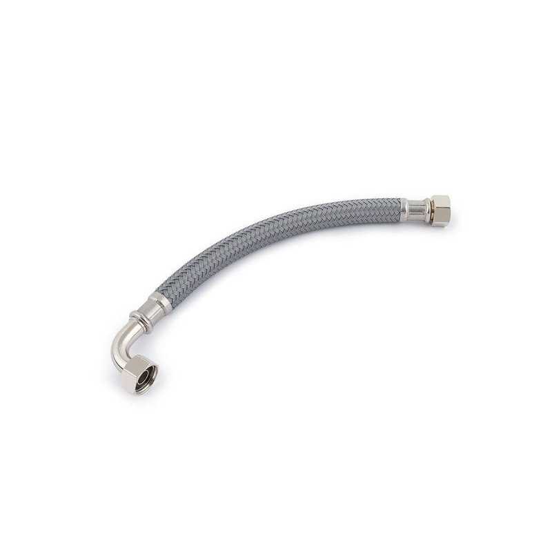 Flexible dalimentation 100 cm coude fem-fem 15 x 21 polyéthylène ondulé 10 ans