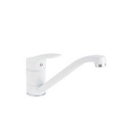 Robinet mitigeur de cuisine blanc DELINIA Hugo -  - meilleure qualité