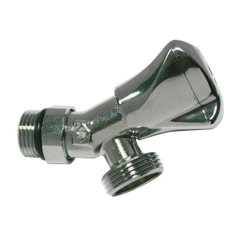 Robinet darrêt orientable auto-étanche à clapet mâle - mâle 15 X 21 Mm 20 X 27