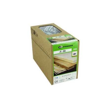 Lot de 500 Vis Acier T?te Frais?e Standers Diam.5 Mm X L.50 Mm